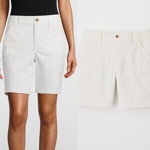 Liz Claiborne Women’s White Bermuda Shorts Size 10